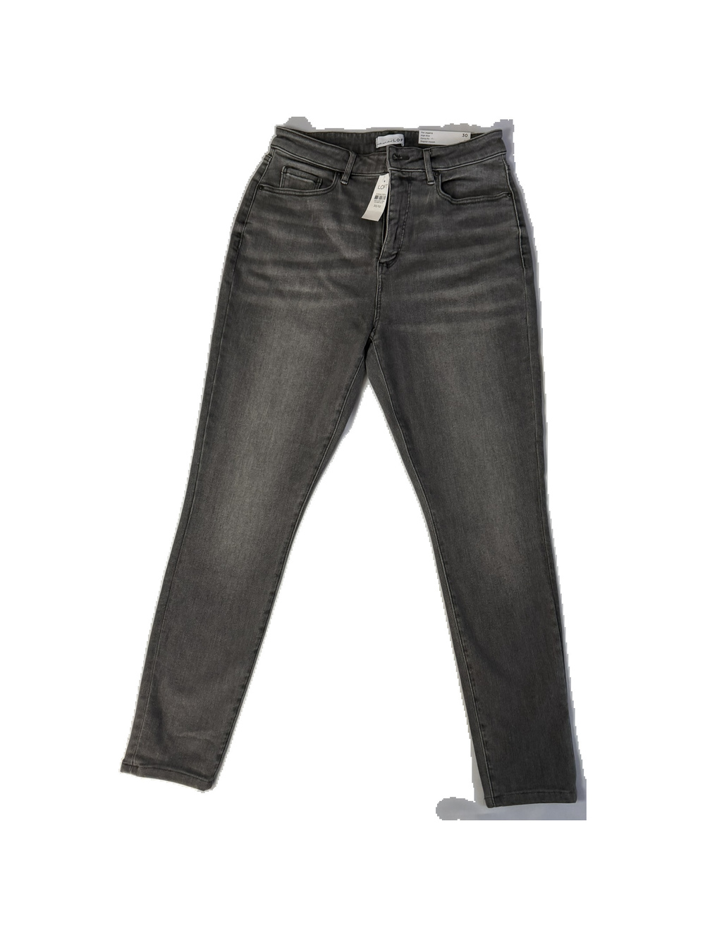 NWT LOFT The Jegging High Rise Curvy Gray Jeans Size 30